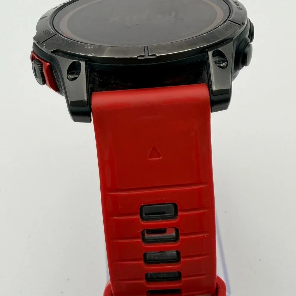 Garmin FENIX 7 Solar 51mm GPS Smartwatch - Black Red Band